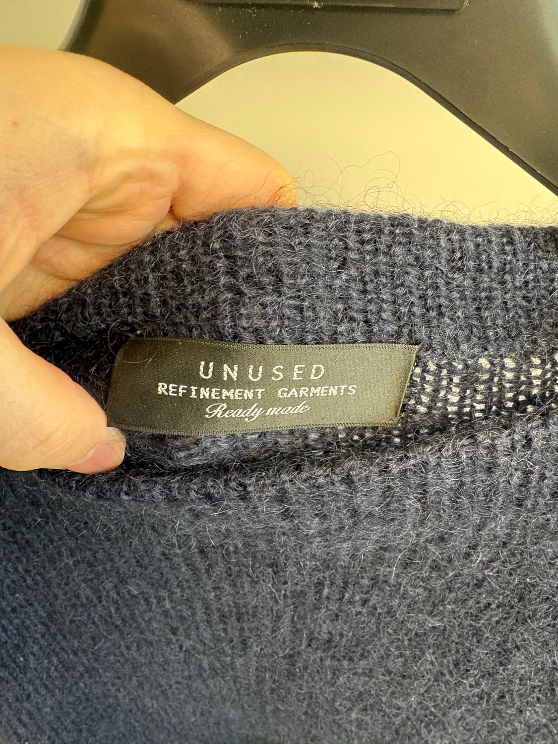 Unused 보트넥 니트 판매합니다. 상품이미지3