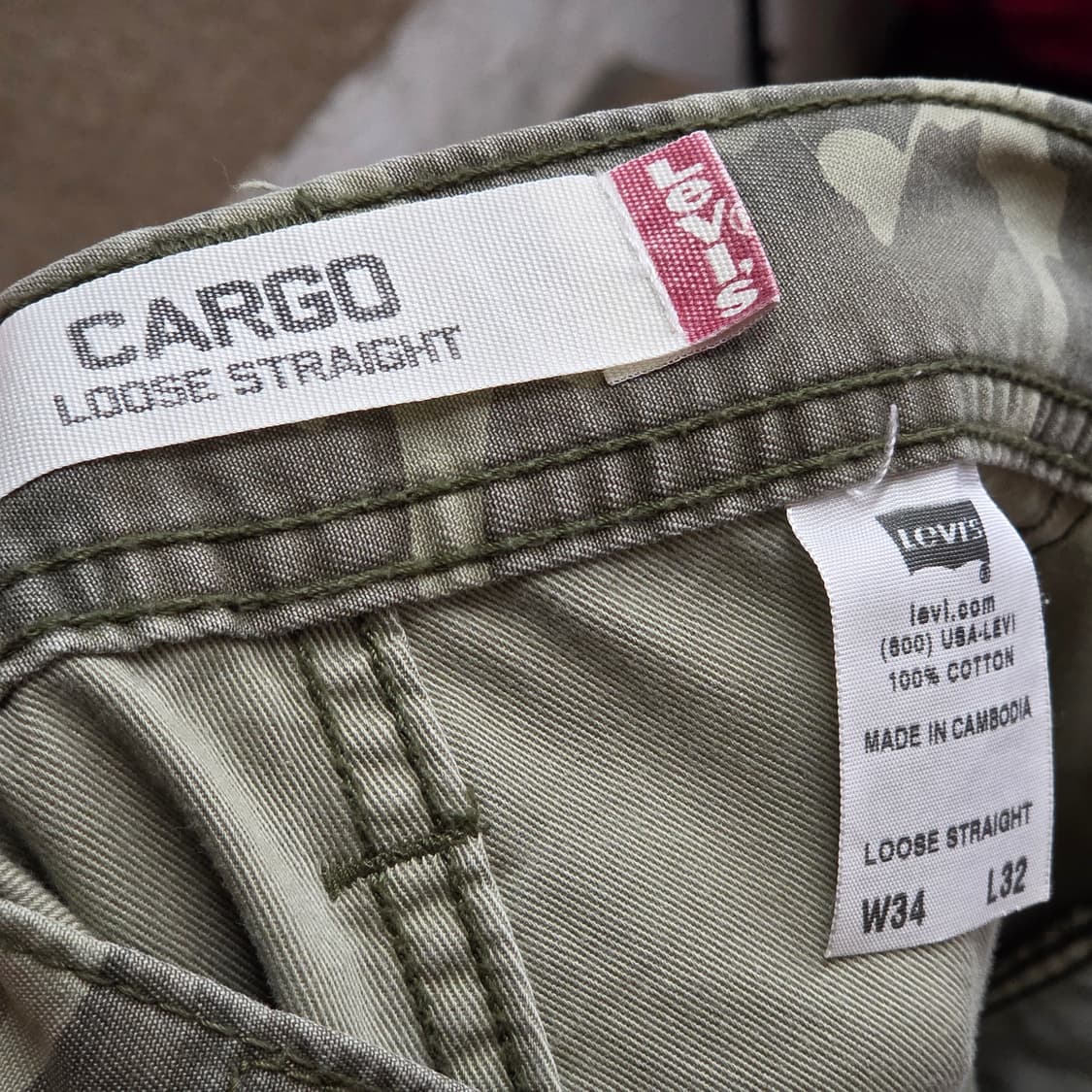 리바이스 밀리터리 카모 카고 팬츠 상품이미지9