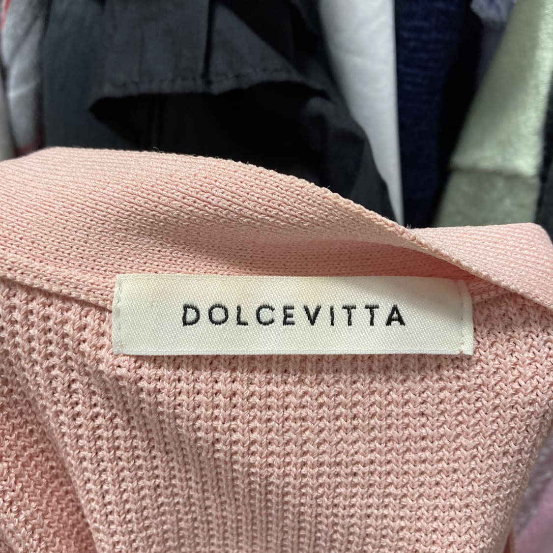 DOLCEVITTA 여성반팔가디건 핑크 최상 55-66  상품이미지4