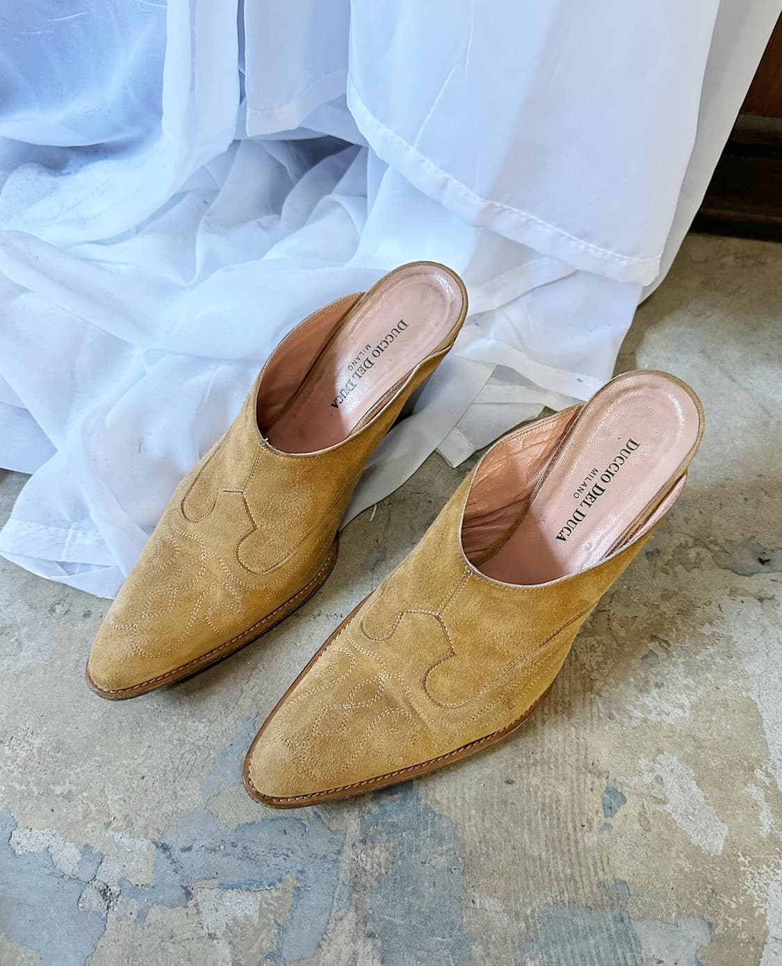 DUCCIO DEL DUCA suede mules 240 상품이미지3
