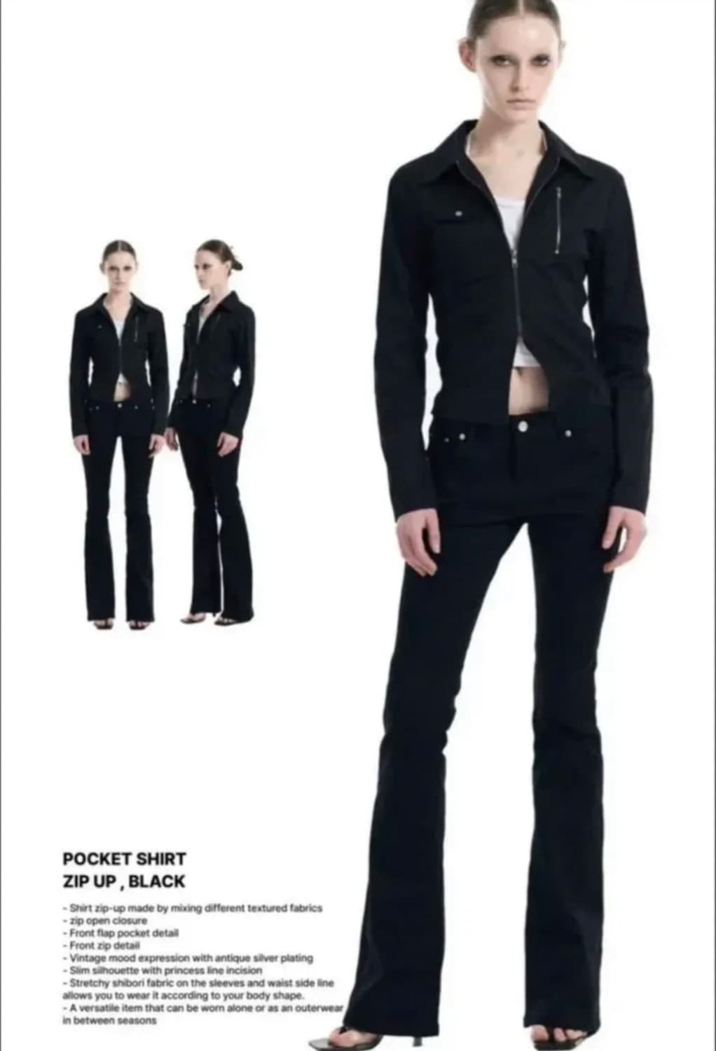 보헤미안 서울 포켓 셔츠 집업 상품이미지1