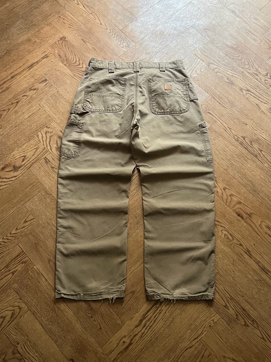 [34]칼하트 USA 덩가리핏 라이트브라운 카펜터 워크 팬츠 상품이미지1