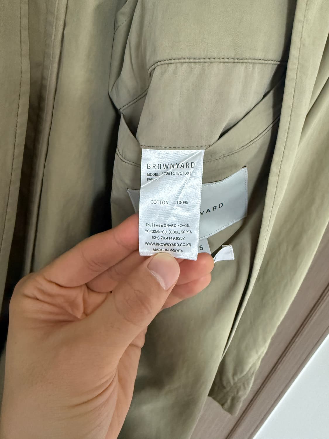 브라운야드 워시드 발마칸 코트 상품이미지5