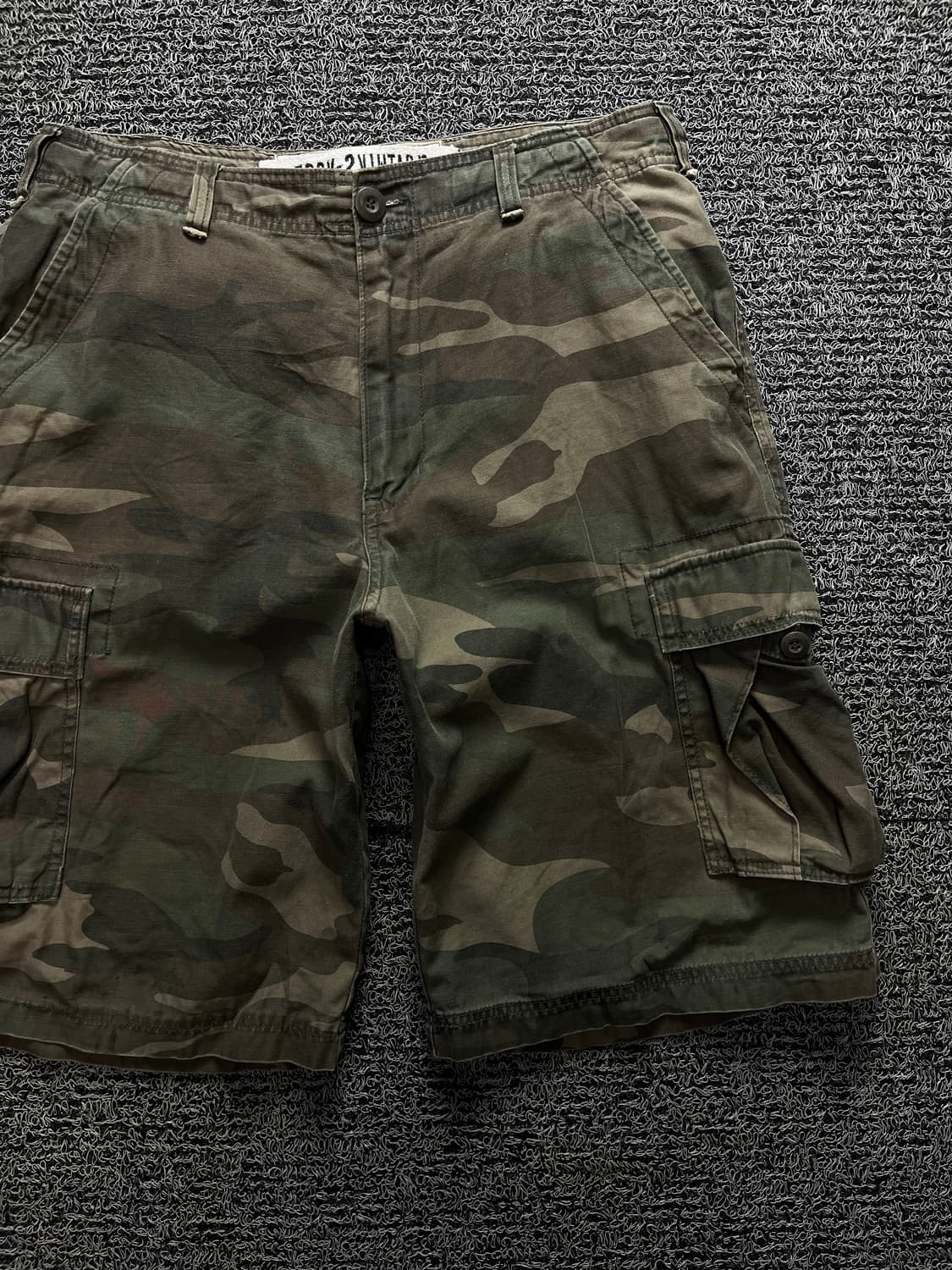 Y2K 빈티지 카모플라쥬 구르카 카고 버뮤다 팬츠 433 상품이미지1