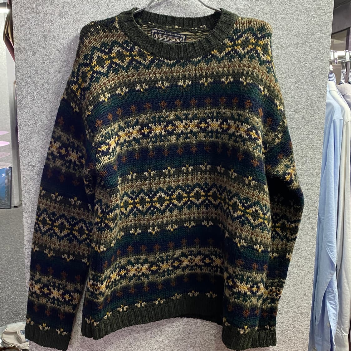 아베크롬비 아가일 패턴 울 니트 b3392 상품이미지2