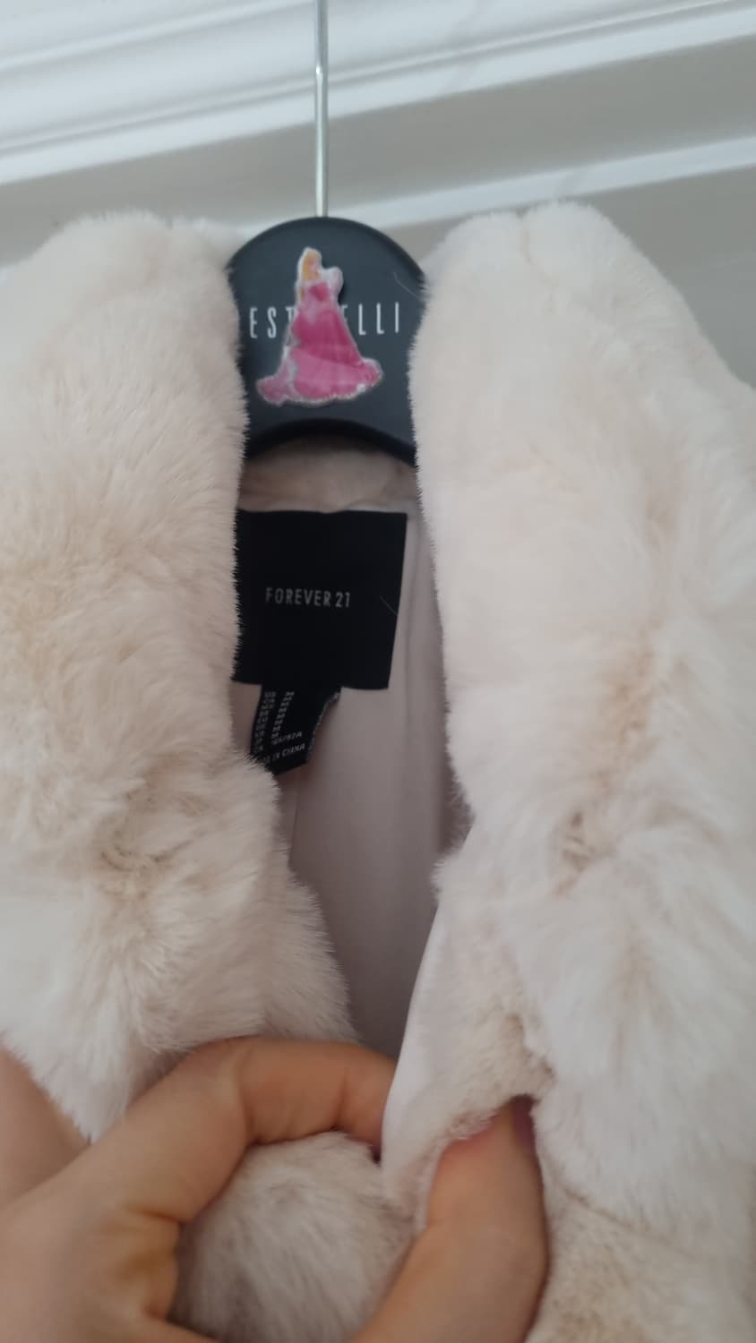 FOREVER21 아이보리 에코퍼 자켓 상품이미지4