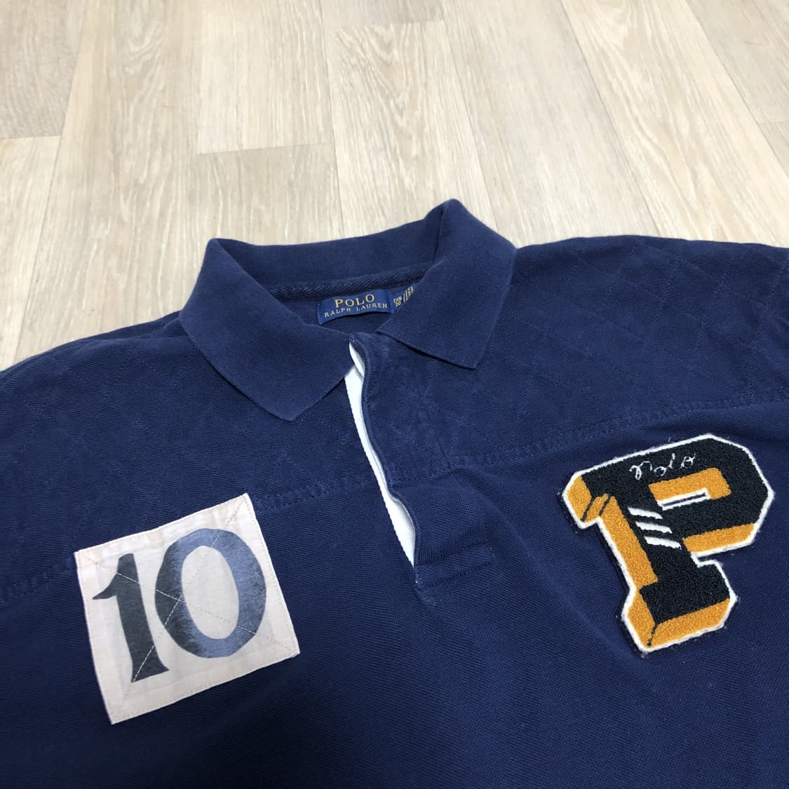 (2XB TALL) 폴로 랄프로렌 POLO 10 바시티 패치 럭비티 상품이미지5