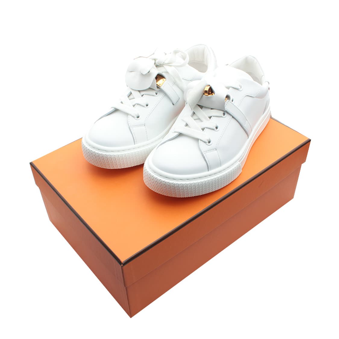 에르메스 화이트 금장 켈리 스니커즈 40.5 상품이미지5