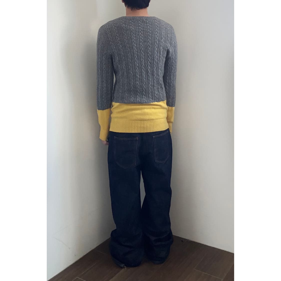 Cashyage Two-tone Sweater 상품이미지3