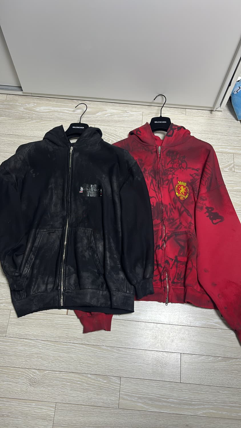 발렌시아가 개퍼 머드 디스 후드집업 xs사이즈 상품이미지3