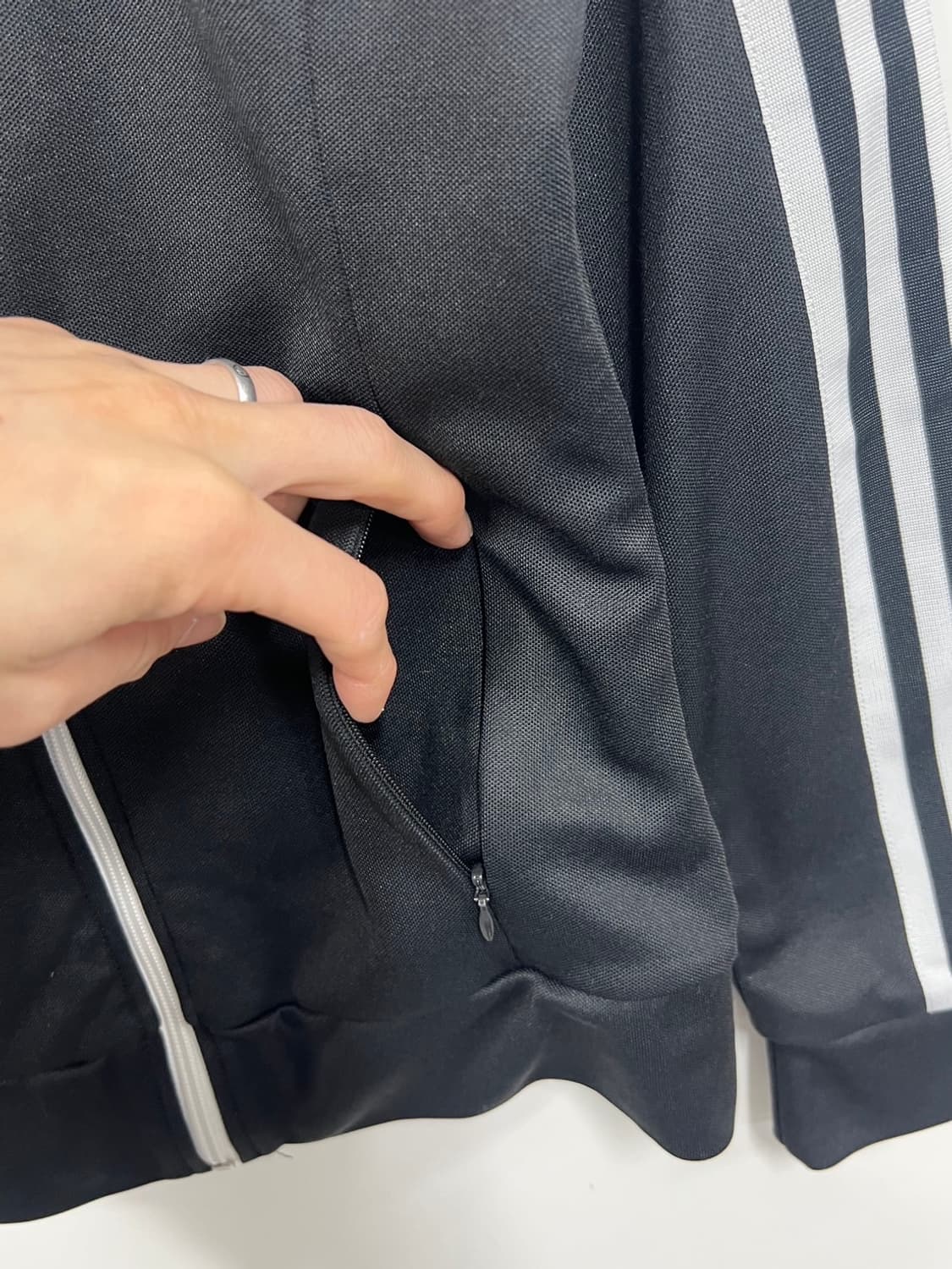 아디다스 빅로고 트레포일 검정 유로파 트랙탑 져지 상품이미지3