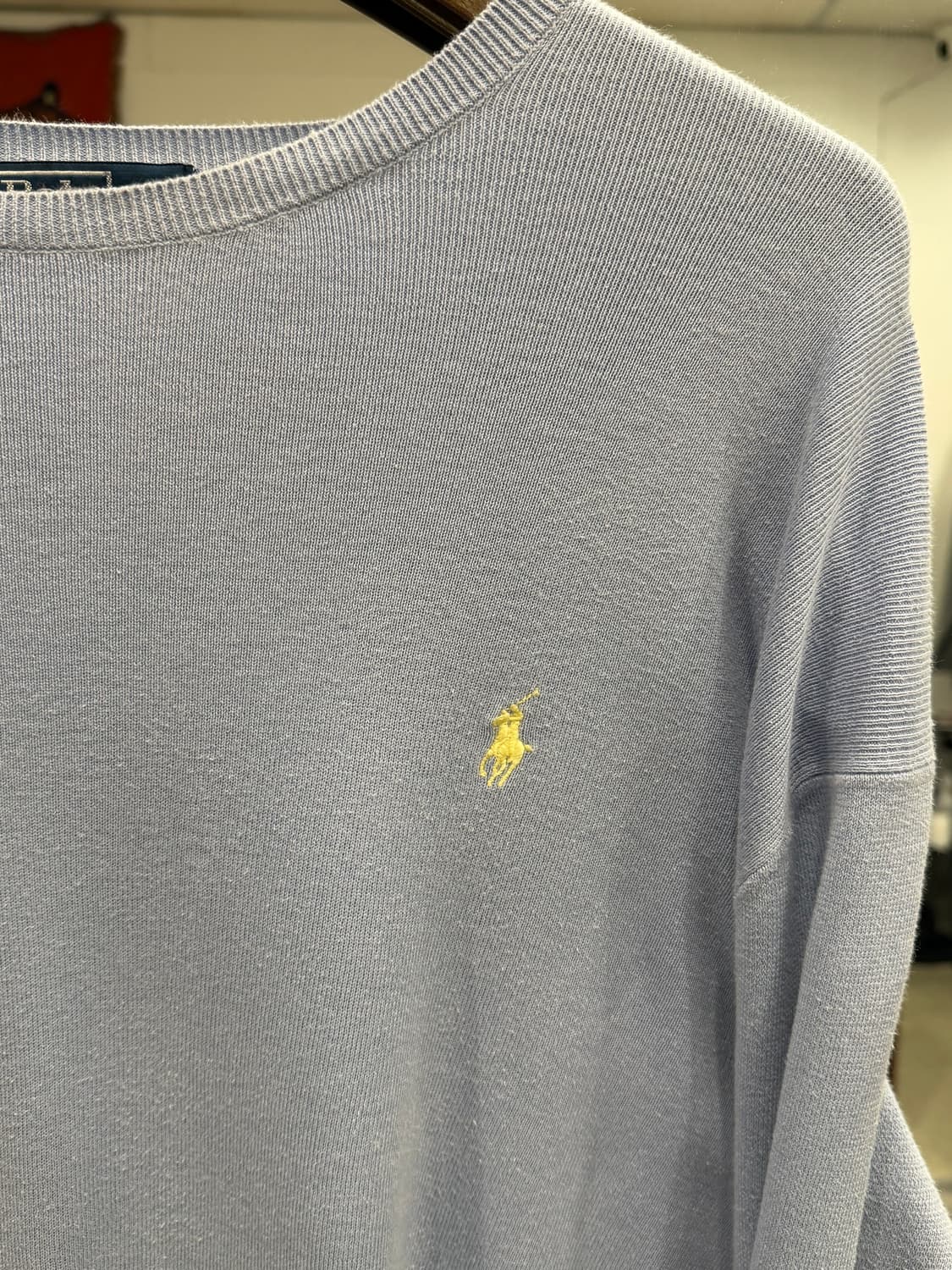 Polo RL 폴로 랄프로렌 PIMA COTTON 니트 (blue) 상품이미지5