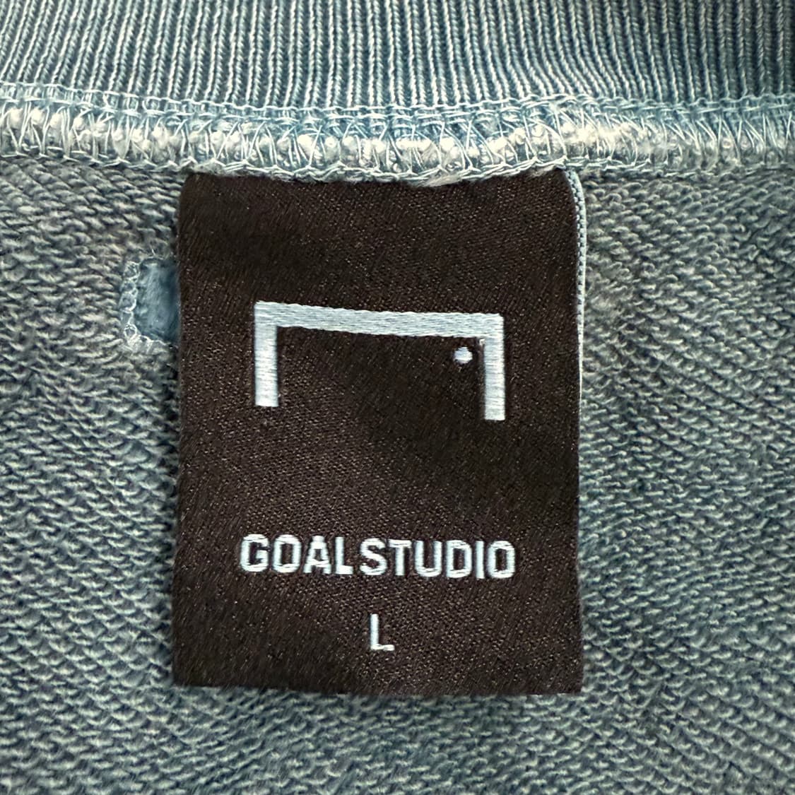 [정품/L] 골스튜디오 블루 워싱 맨투맨 티셔츠 b8 상품이미지5