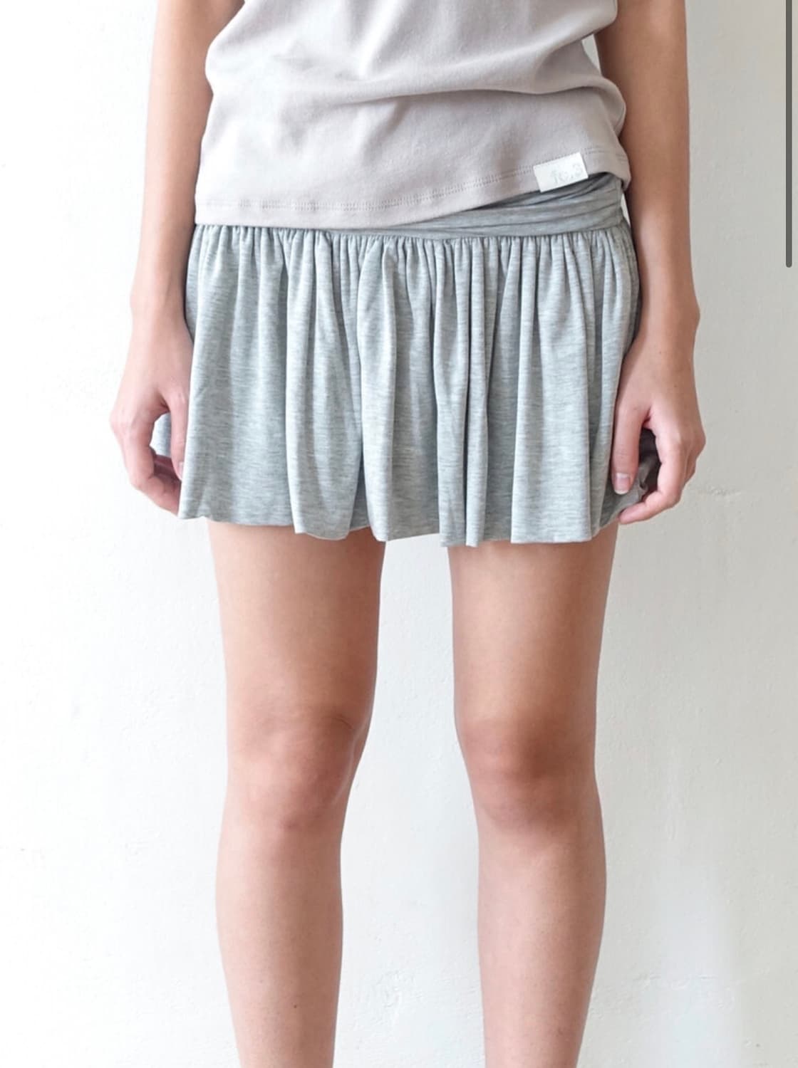샵페어리 Yuzu skirt melange grey 상품이미지1