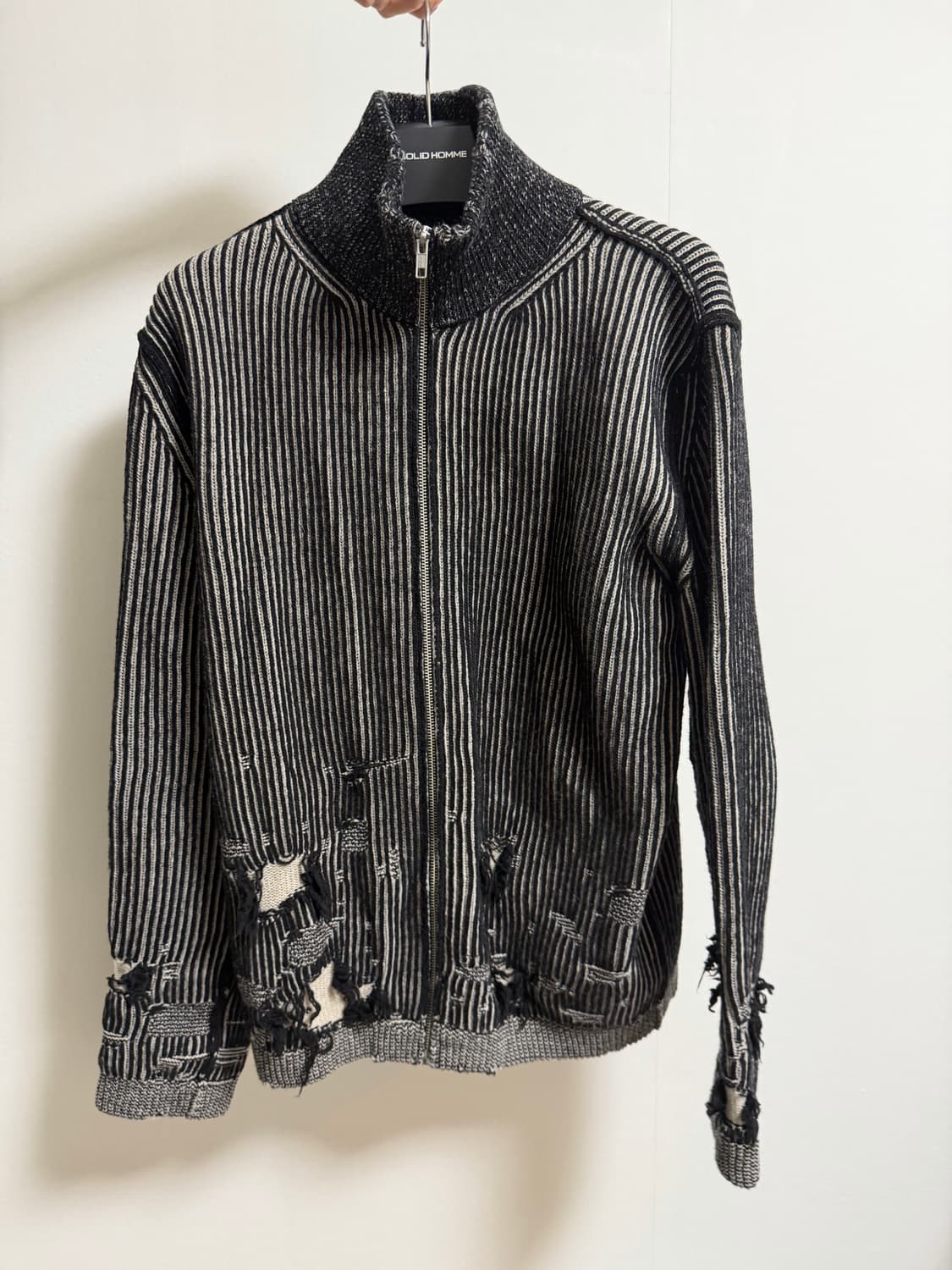 Mm6 마르지엘라 24fw 니트 집업 L 상품이미지4