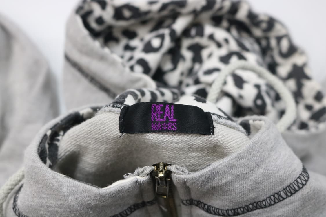 REAL MASTERS 리얼 마스터즈 스컬 그래픽 레오파드 후드 집업 M 상품이미지10