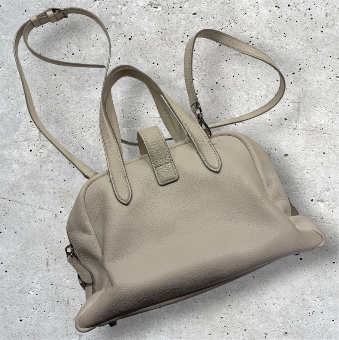 분크 아이보리 토트백 겸 숄더백 상품이미지2