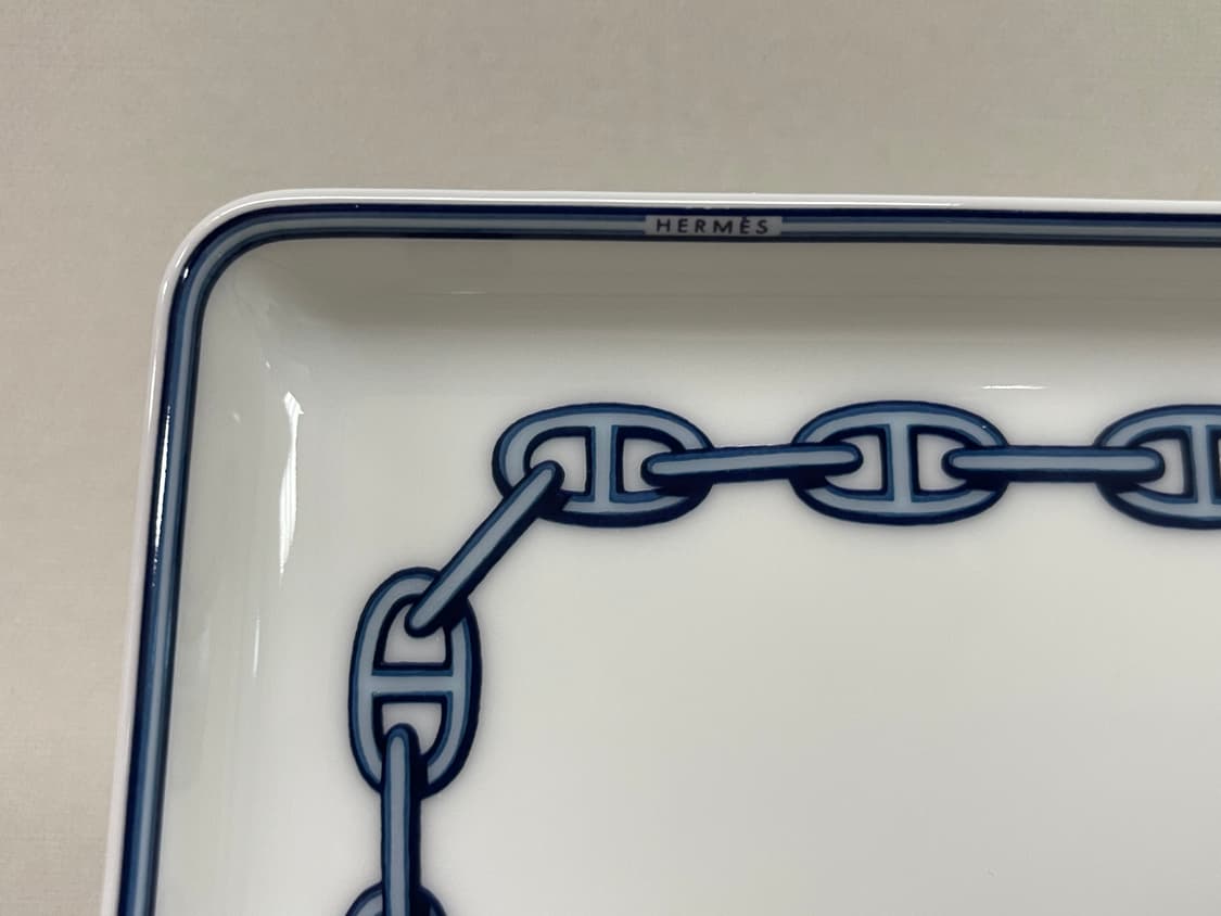 에르메스 샹달 블루 스퀘어 플레이트 1P 상품이미지3