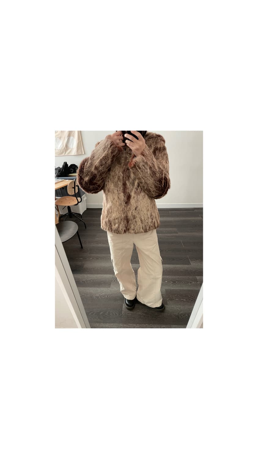 Reversible fur jacket 상품이미지1