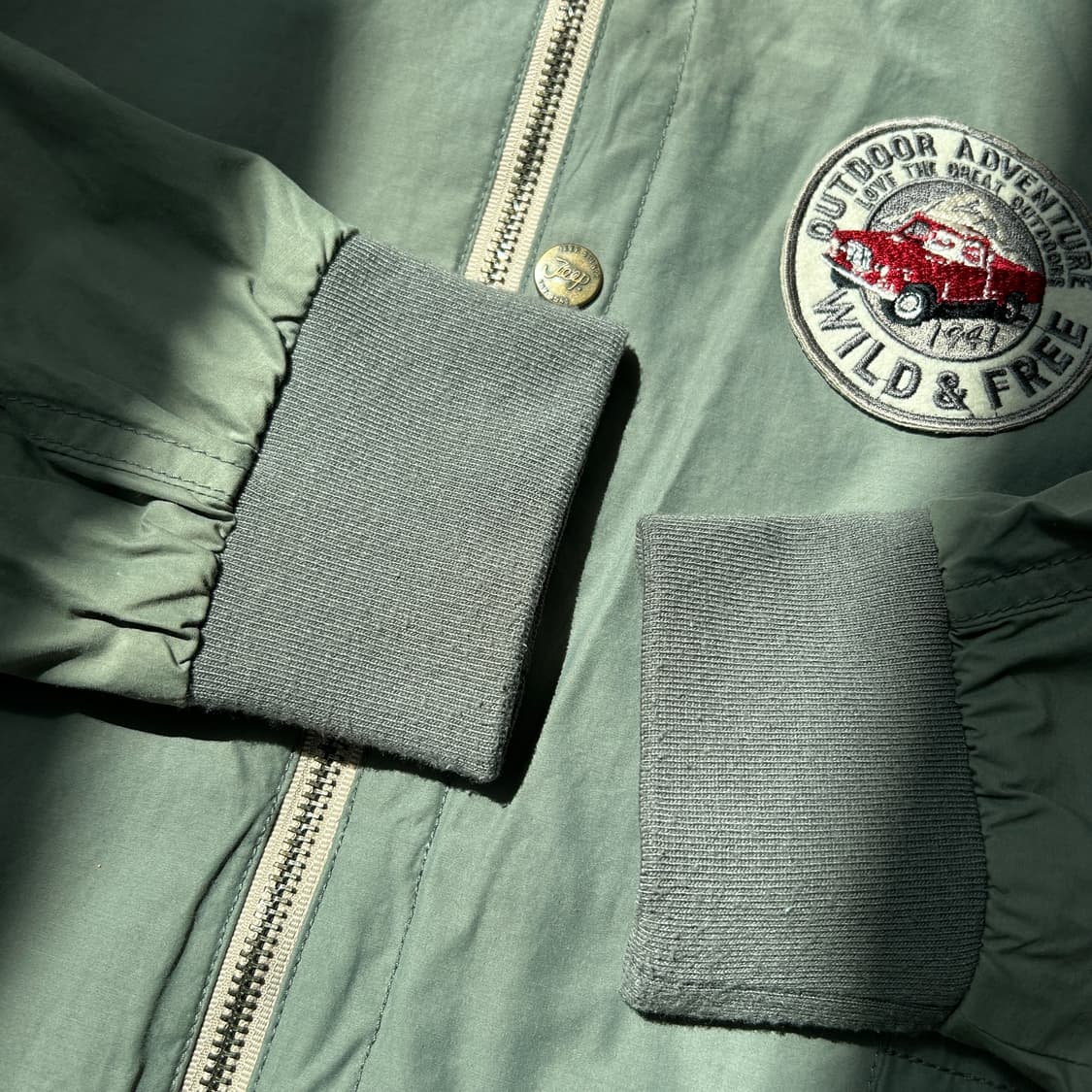 Jeep 카키 패치 로고 빈티지 자켓 상품이미지5