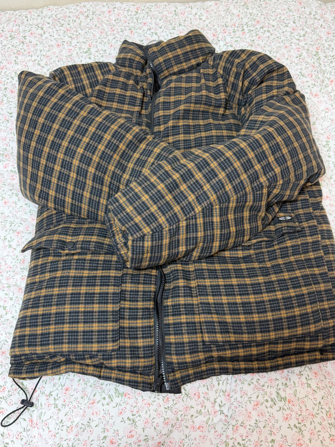 이알티알 리버시블 체크 패딩 상품이미지2