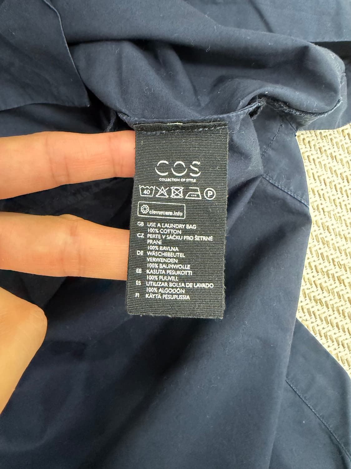 정품) COS 코스 랩 스타일 롱 셔츠 원피스 66 상품이미지5