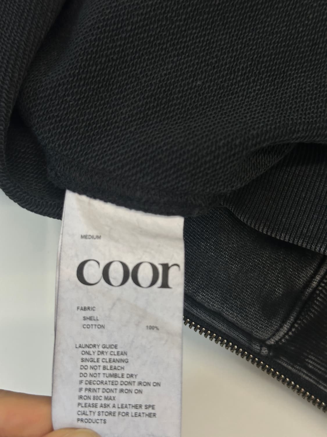 쿠어 가먼트 다잉 후드집업 상품이미지4