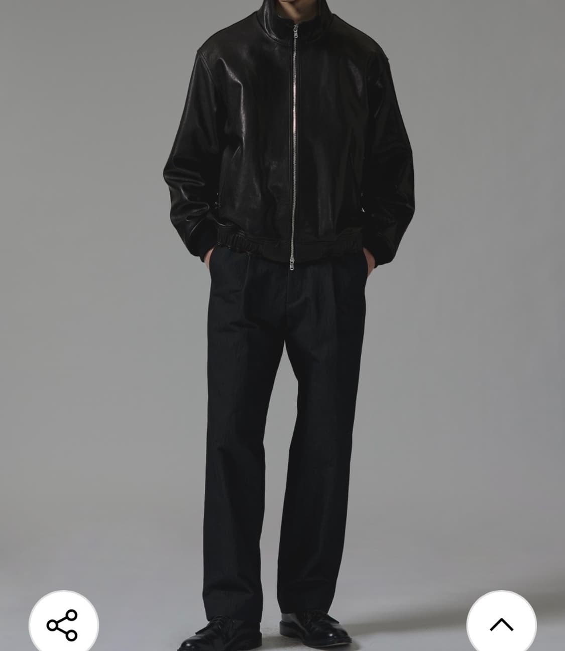 인더로우 하이넥 레더 자켓 3(105-110) 렉토, 르메르 st 상품이미지2