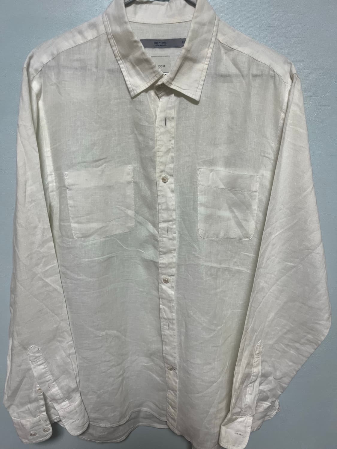 시리즈 화이트린넨셔츠 상품이미지1