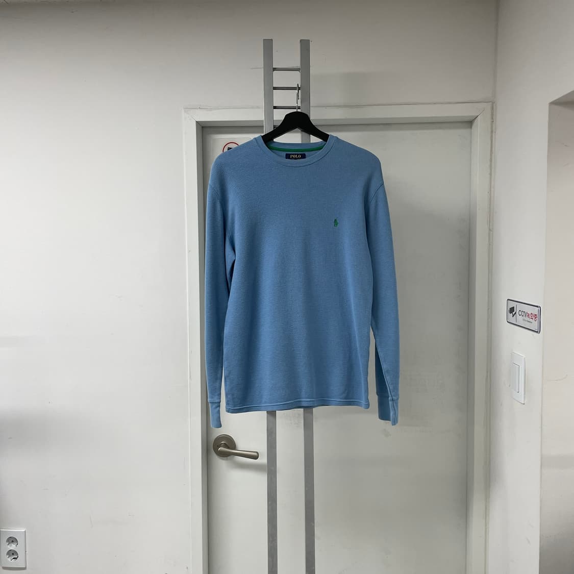 폴로 랄프로렌 와플 긴팔 티셔츠 블루 M 상품이미지1