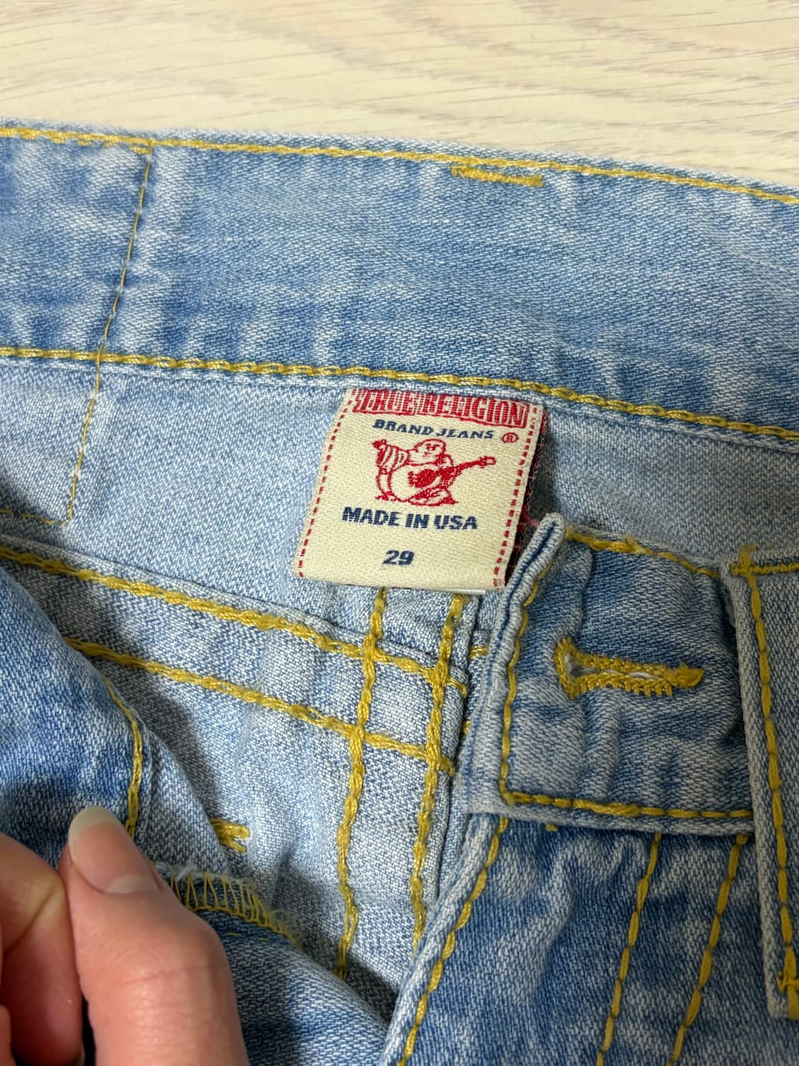 트루릴리젼 연청 팬츠 판매합니다 상품이미지5