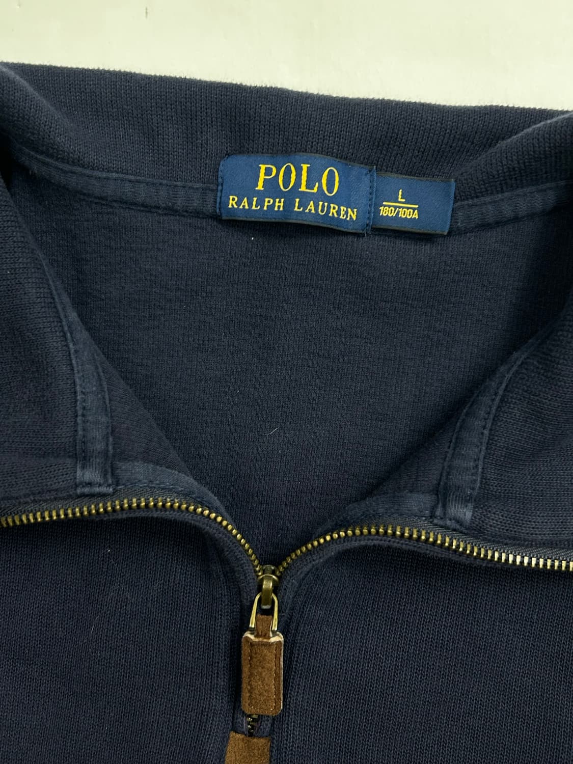 폴로 랄프로렌 네이비 니트 하프집업 L 상품이미지5