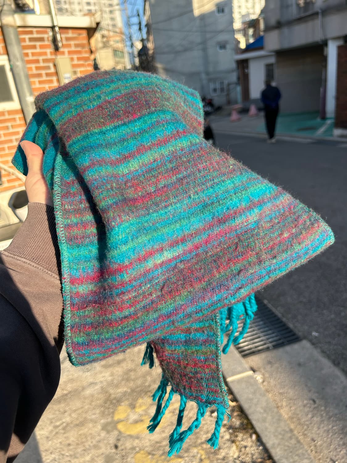 빈티지 멀티컬러 울 머플러 상품이미지4