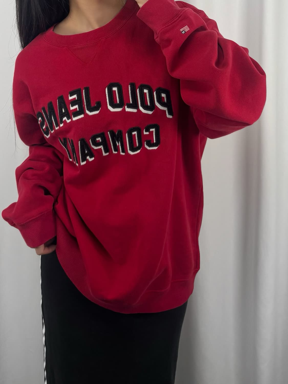 폴로 진스 레드 맨투맨 상품이미지2