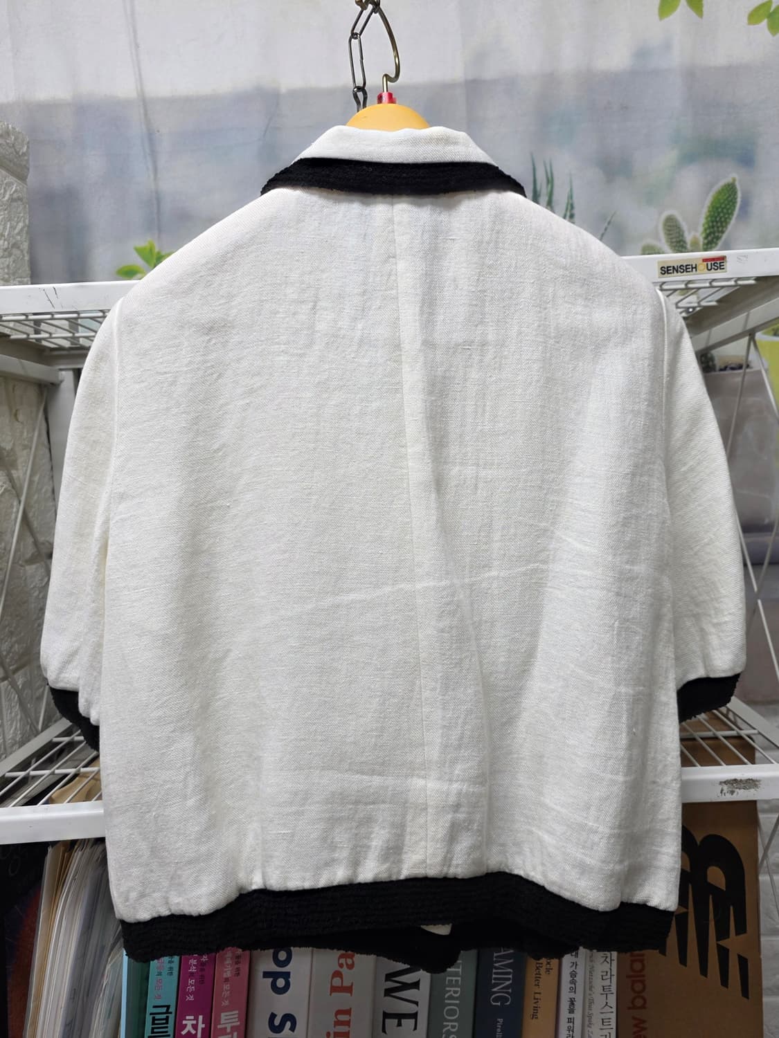 랑방 여성 봄~여름 린넨자켓 55~슬림66 투피스 반바지 세트 WM61 상품이미지4