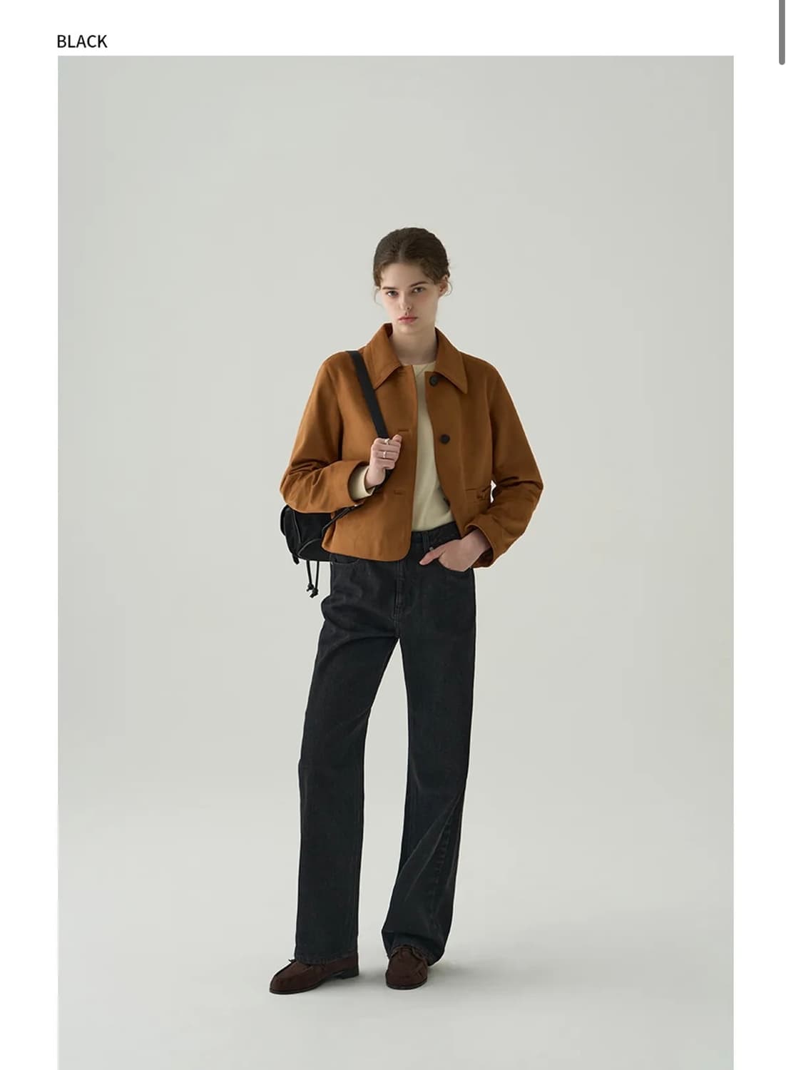 (새상품)(S) 드로우핏 우먼 코어 스트레이트 핏 데님 팬츠 BLACK  상품이미지2