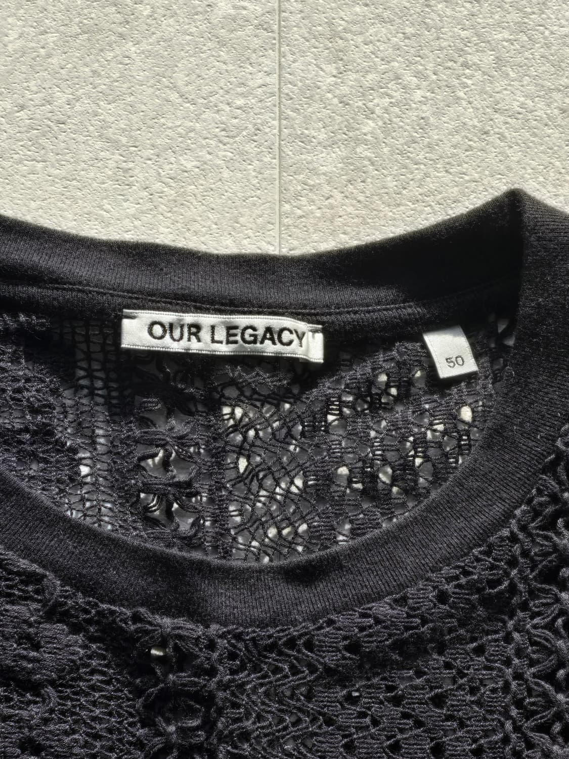 Our Legacy black cotton crochet 50 상품이미지2