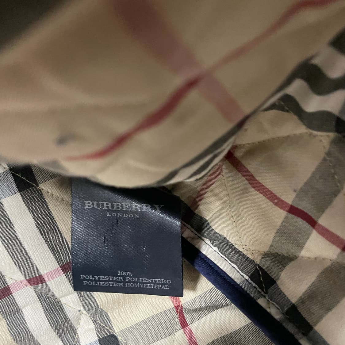 버버리 퀄팅 자켓 네이비 S 상품이미지6