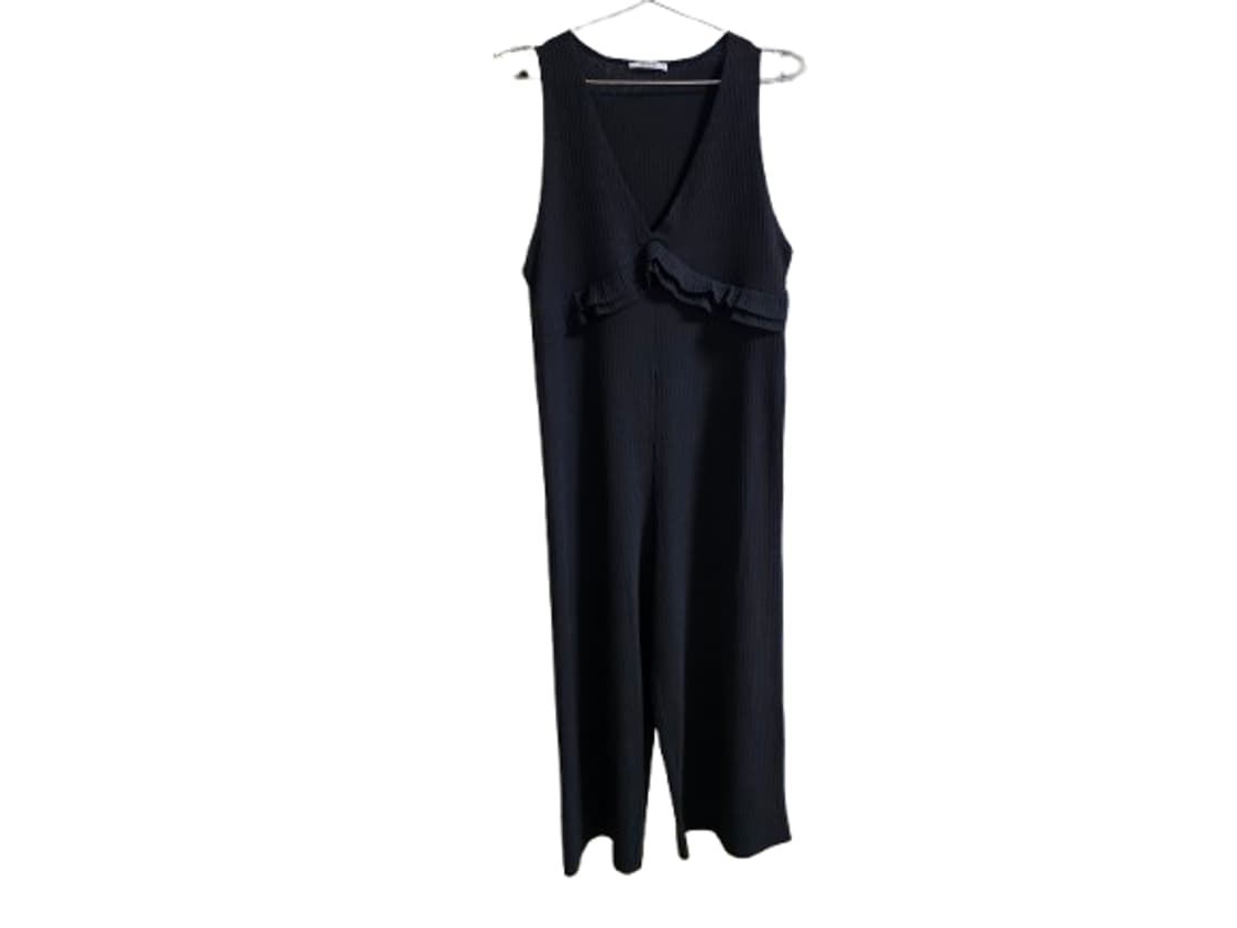 ZARA 자라 블랙 니트골지 점프수트 여성 L
 상품이미지1
