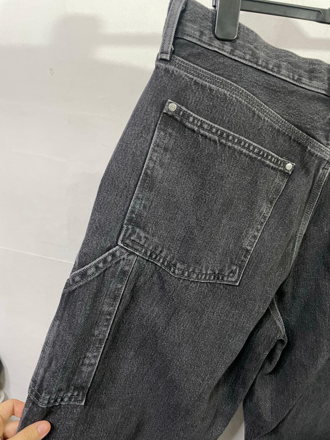 리바이스 실버탭 배기 카펜터 팬츠 36x32 흑청 데님 상품이미지6
