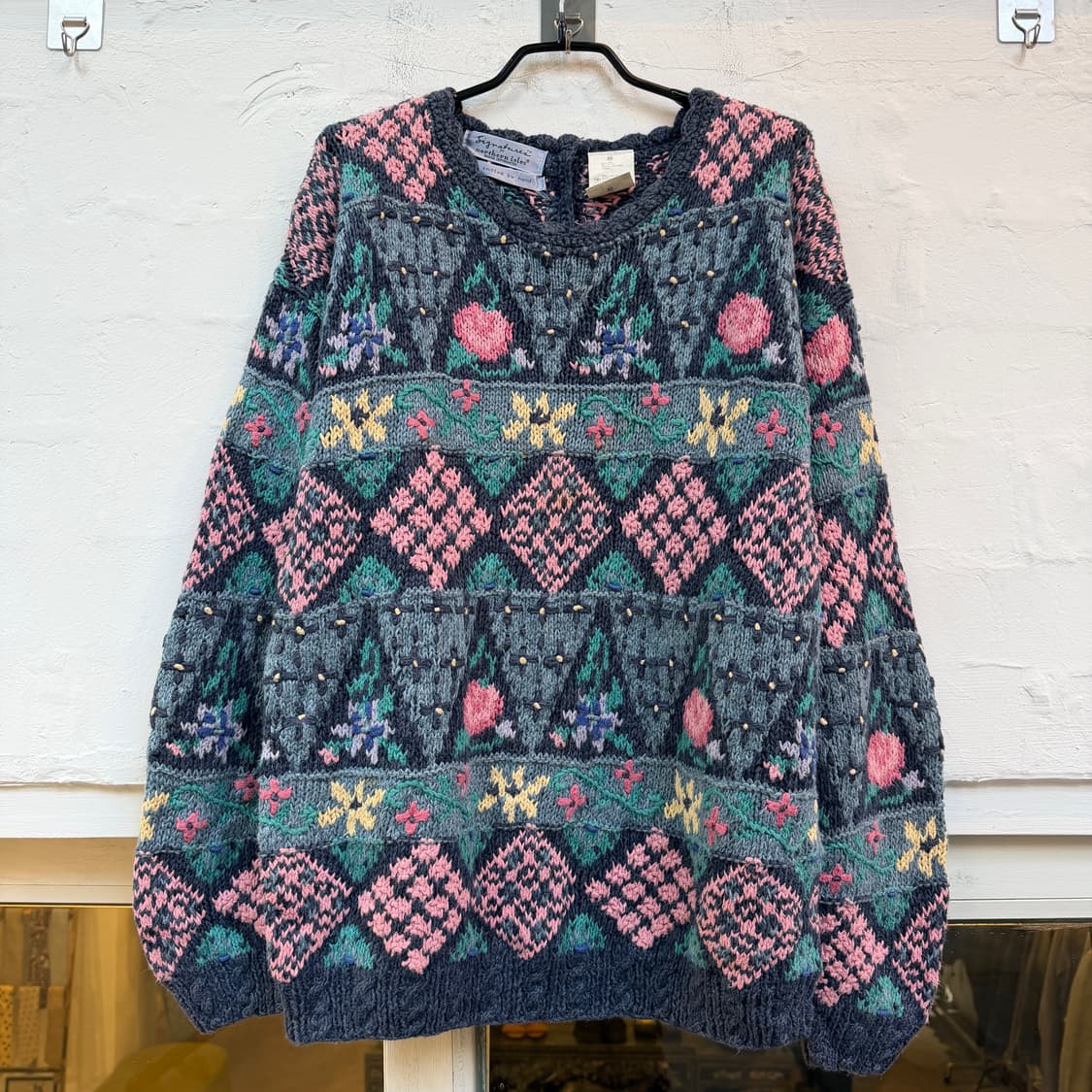 Signatures By Northern Isles 핸드메이드 코튼니트M 상품이미지1