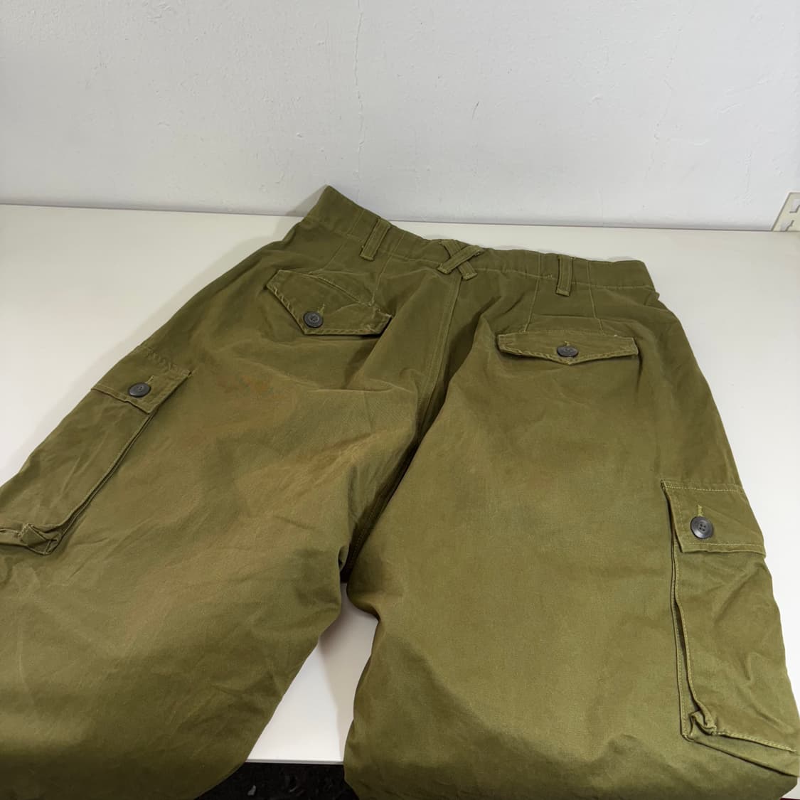 L 빈티지 카키 루즈레귤러핏 코튼 카고팬츠 상품이미지4