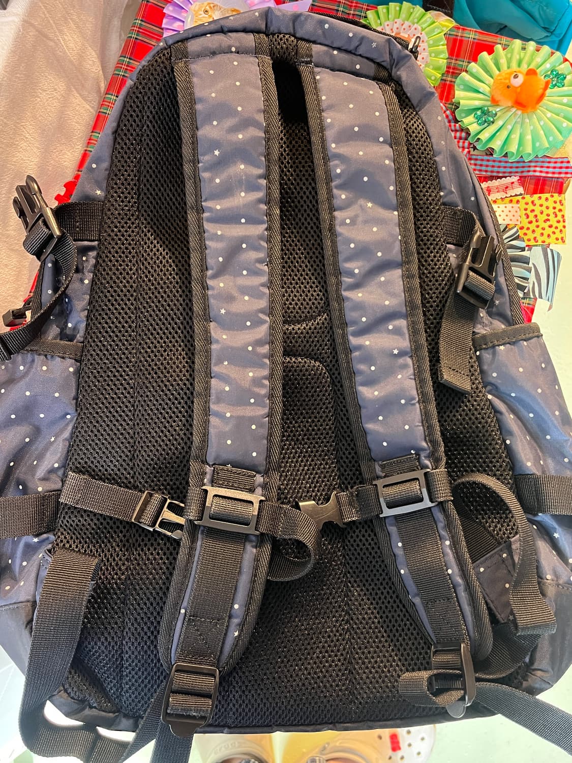 이스트보이 네이비 도트 백팩 🪽 상품이미지8