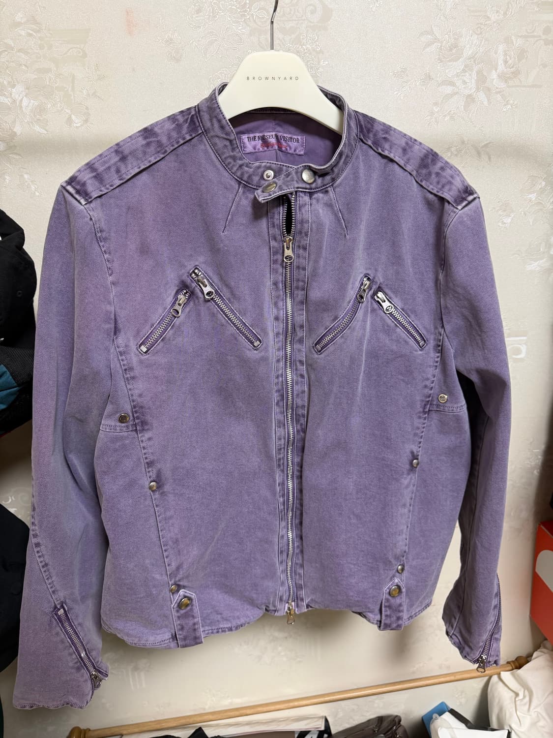 THE MUSEUM VISITOR 피그먼트 라이더 자켓 상품이미지2