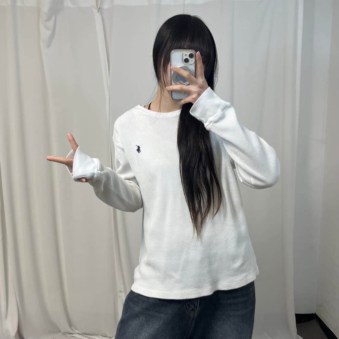 Polo White Waffle Knit 상품이미지2