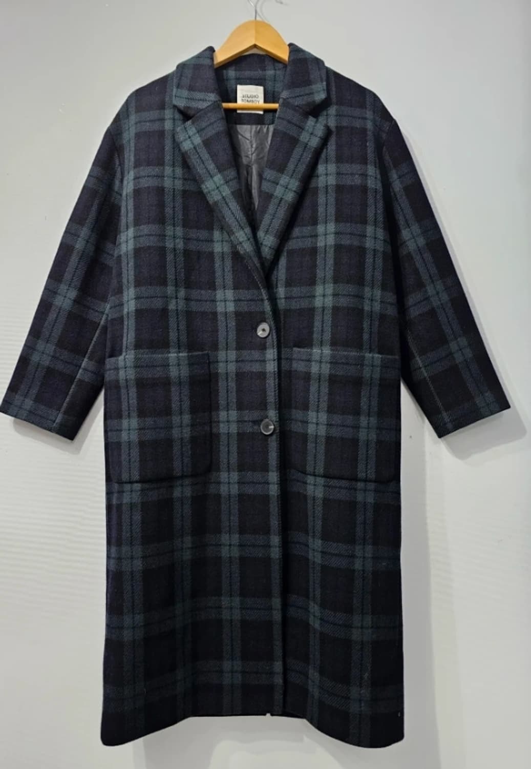 스튜디오 톰보이 체크 롱 코트 ~55 상품이미지2