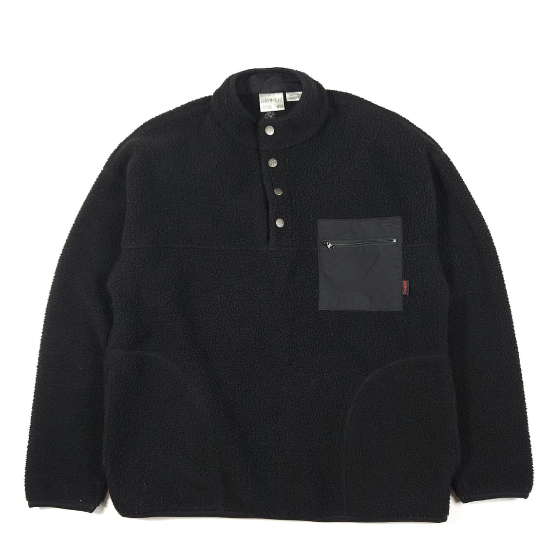 그라미치 포켓 후리스 블랙 상품이미지1