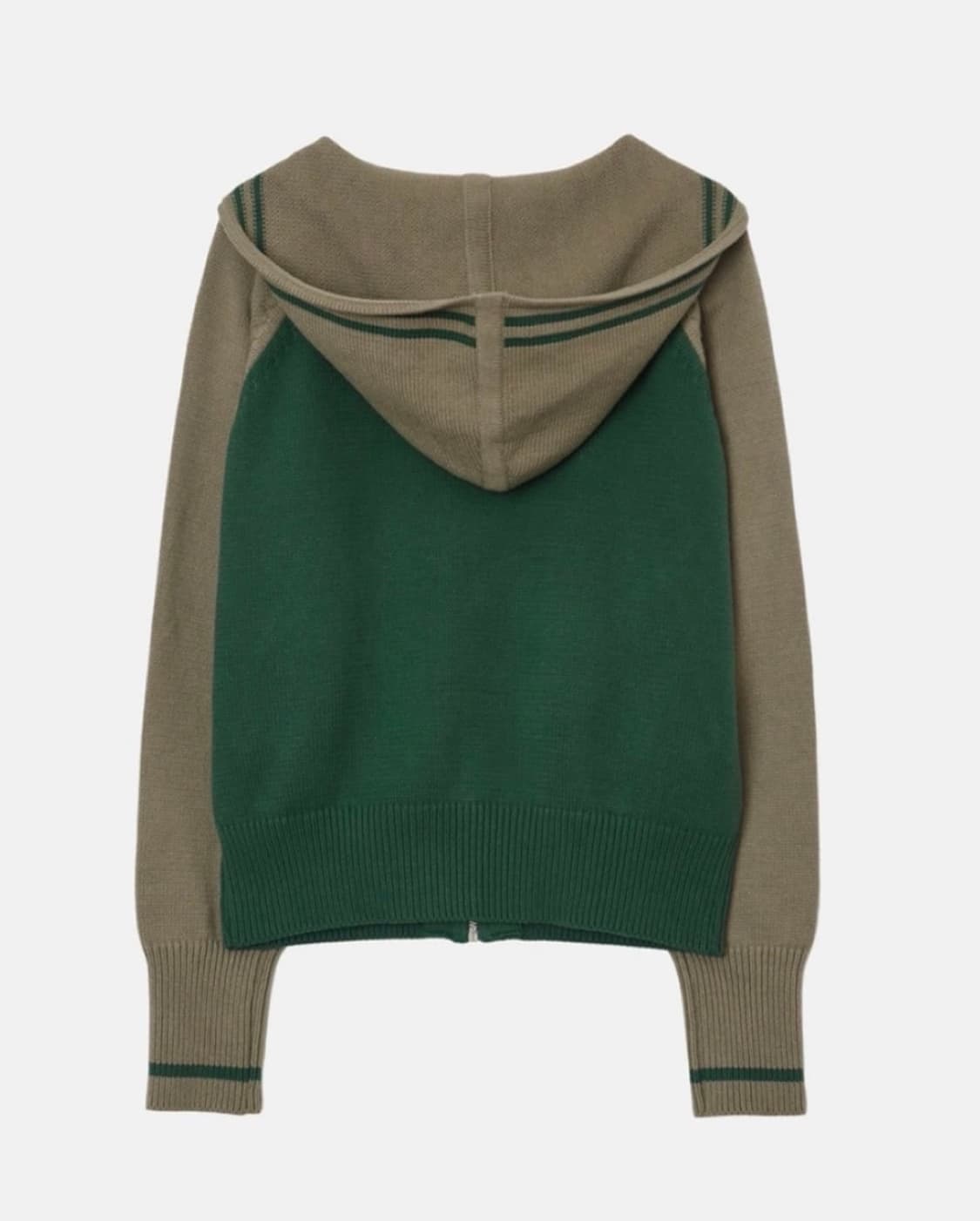 엔조블루스 레글런 니트 집업 후디 (khaki) 상품이미지2