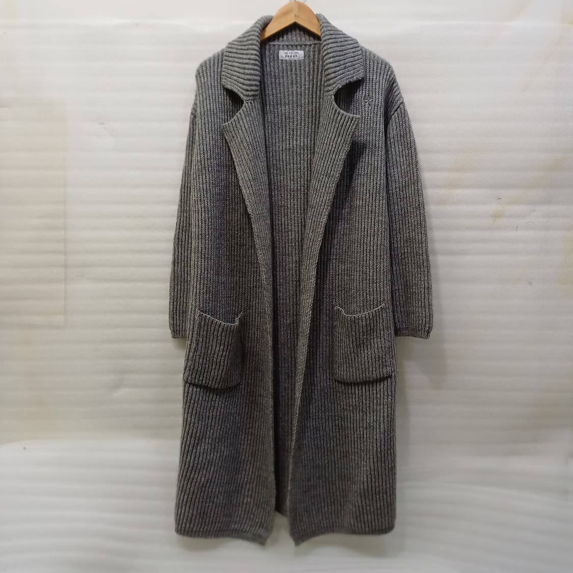 한섬 더에디터 알파카 울 롱 니트 자켓 코트 가디건 여성 S M 사랑봉봉 상품이미지1