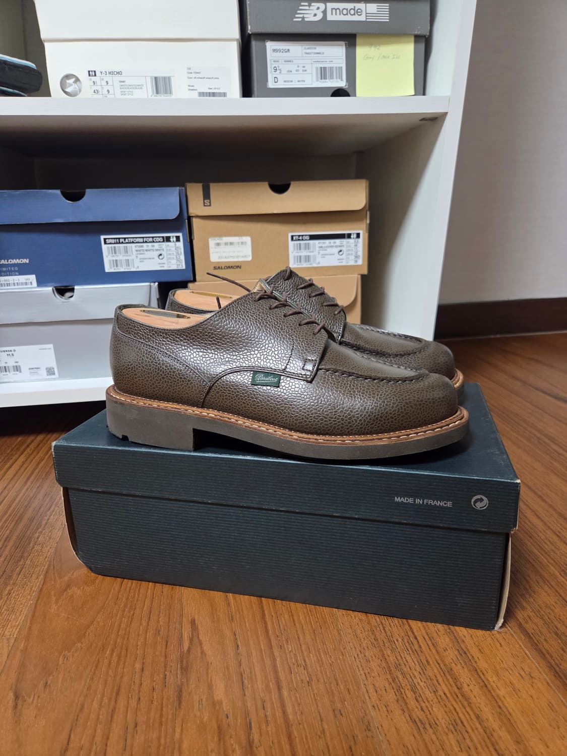 파라부트 샴보드 카키브라운 그래인레더 상품이미지2